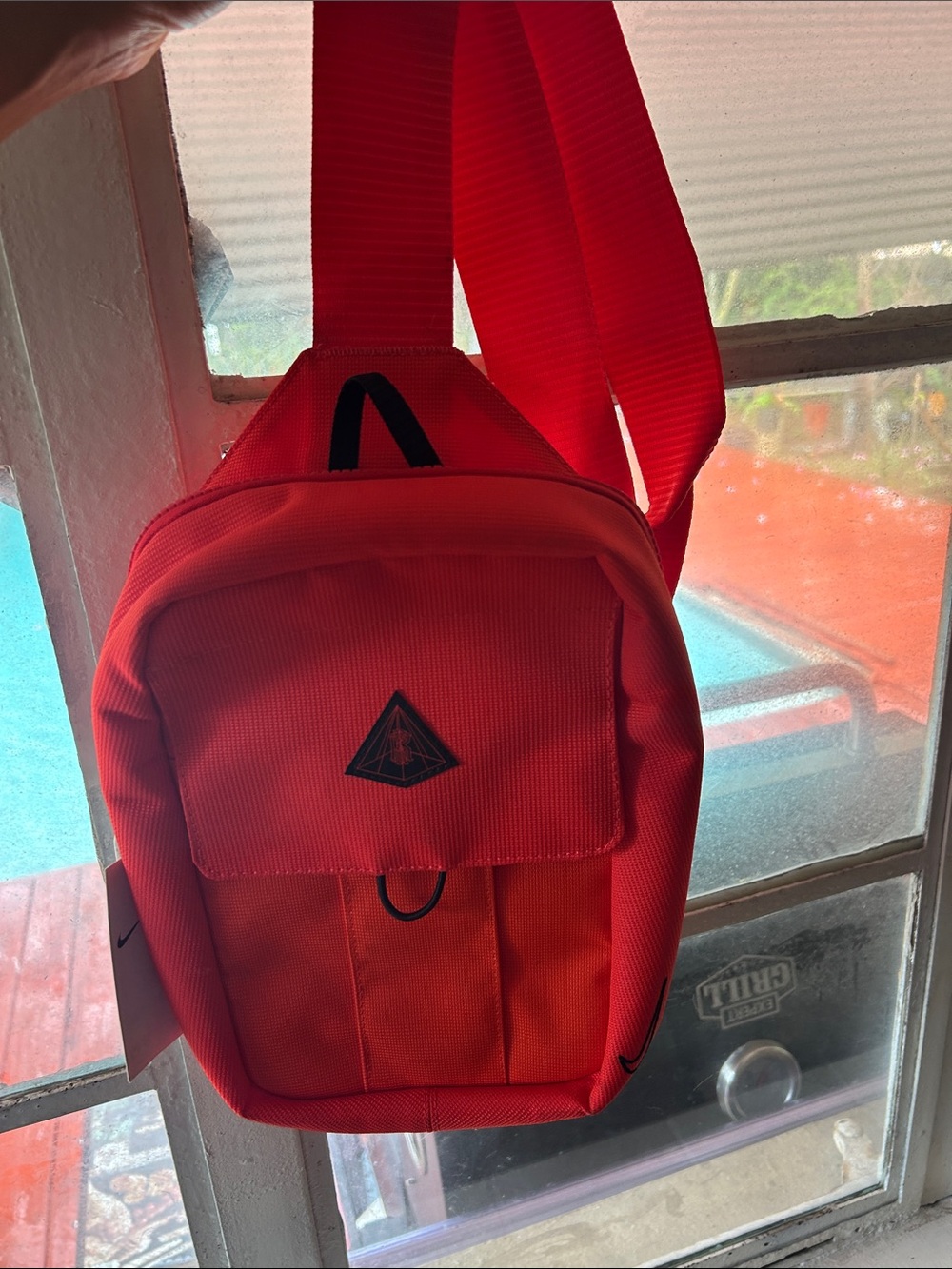 Nike Red Men's Belt Sling Bag
